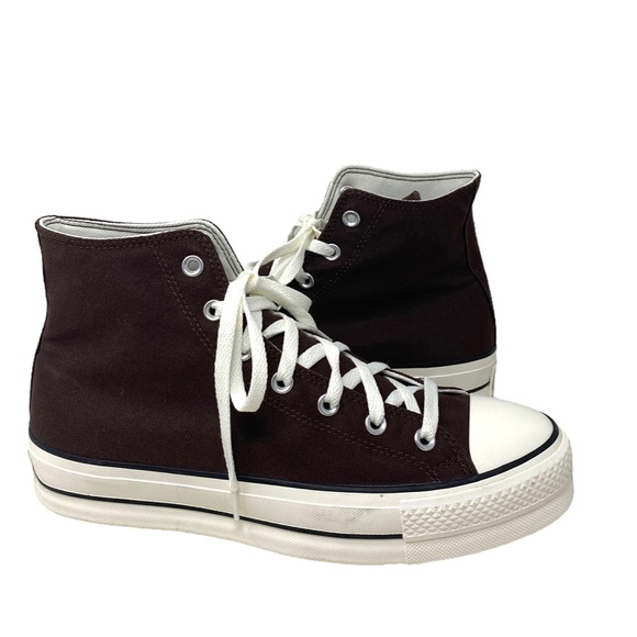 Converse Ctas Lift Platform Casual Brown Canvas Shoes Hi Men Custom 171209C-WWBW - Picture 5 of 11